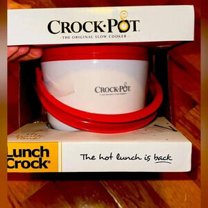 NIB Crock Pot CROCKPOT lunch crock slow cooker red color to go travel
